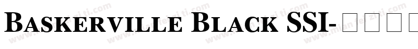 Baskerville Black SSI字体转换